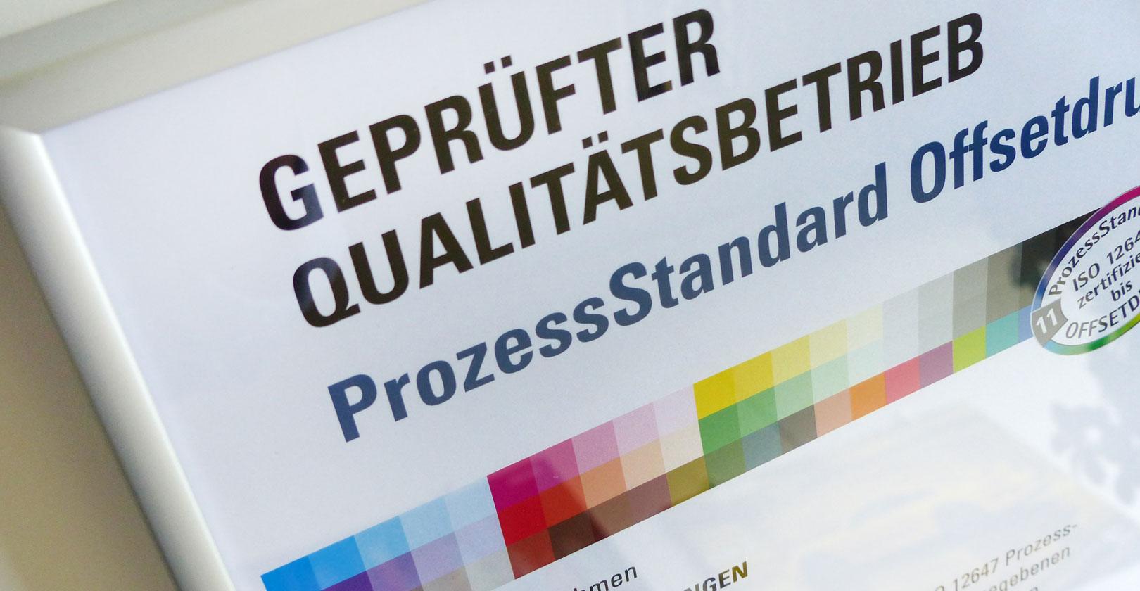 Qualität & Zertifikate